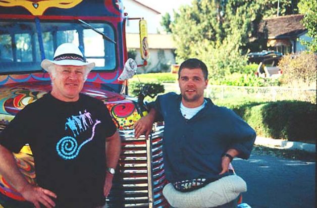 Jeff Forester and Ken Kesey sometime in the 19990's. Credit: Jeff Forester.