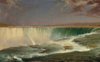 Frederic Edwin Church, Niagara. Niagara Falls. National Gallery of Art. Washington, D.C. Daily Art Magazine.